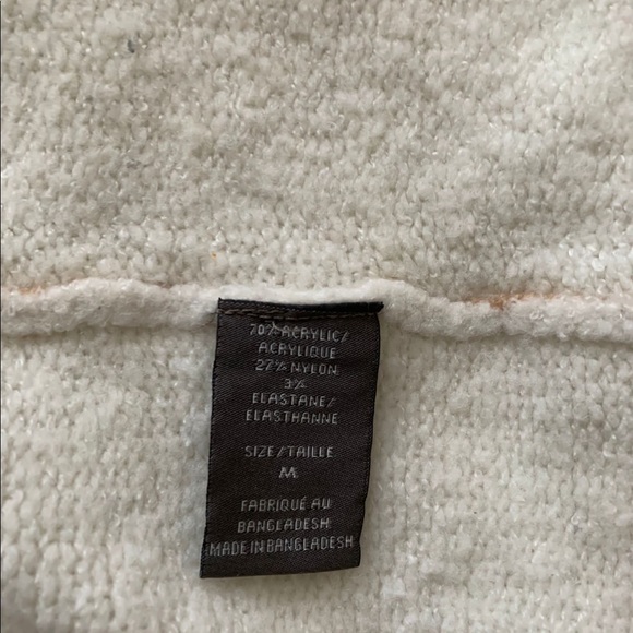 Suzy sheer size medium acrylic/ elastane neutral cropped cardigan. - Picture 5 of 7